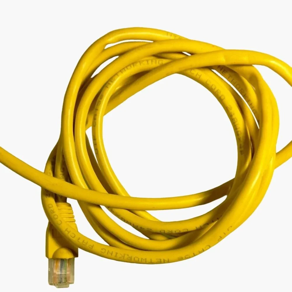 UTP CAT 5e Networking Patch Cord 24AWGX4P Yellow